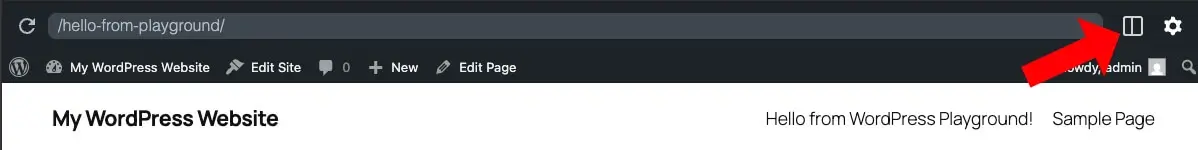 Die Schaltfläche im Site Manager, die das Konfigurationsfenster öffnet.